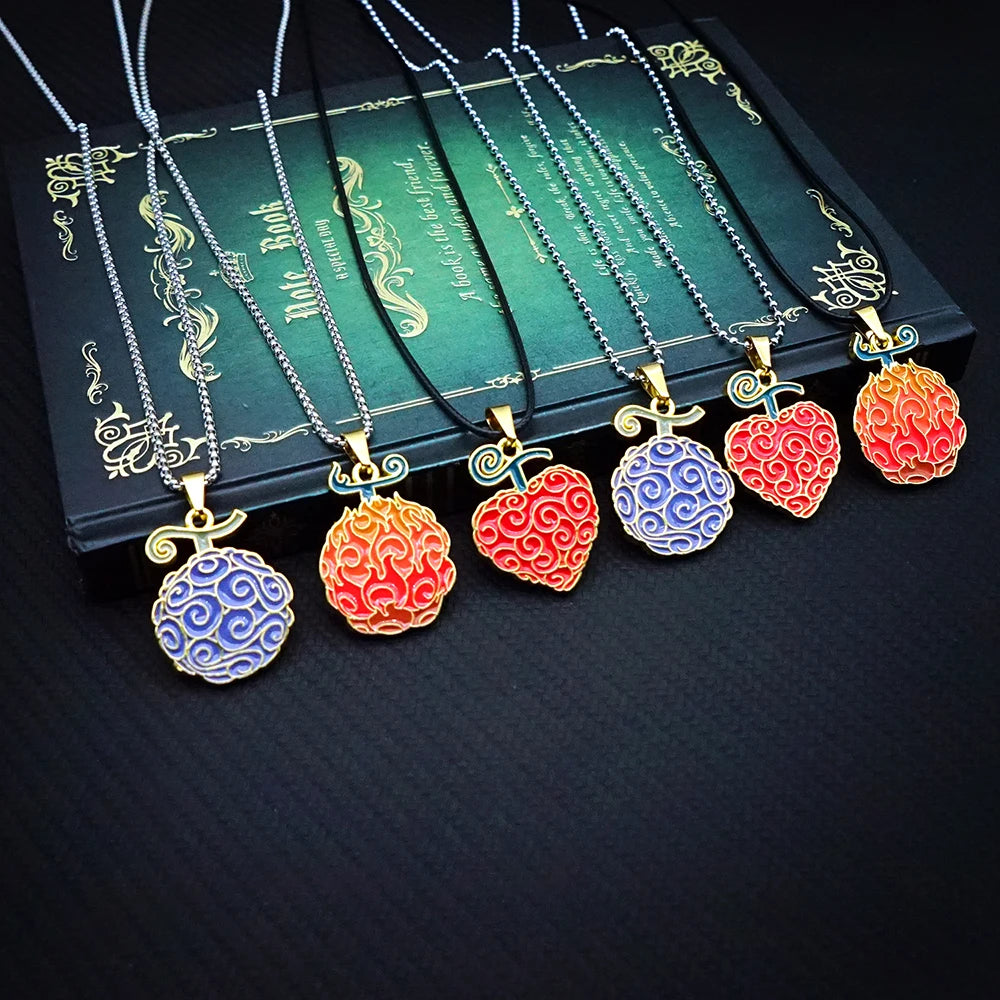 One piece devil fruits necklace