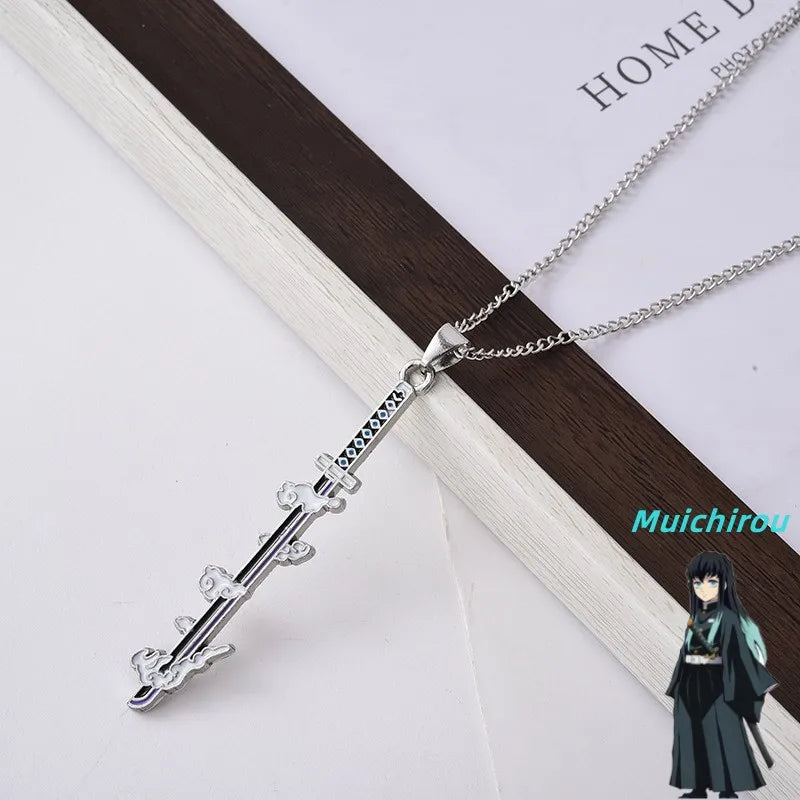 Demonslayer swords necklace