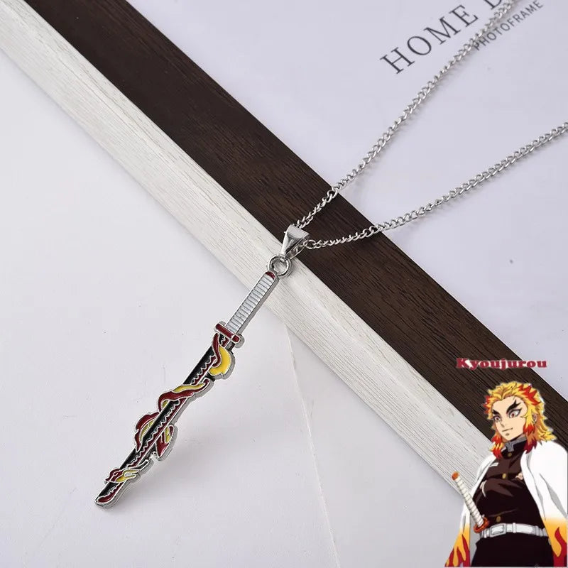 Demonslayer swords necklace