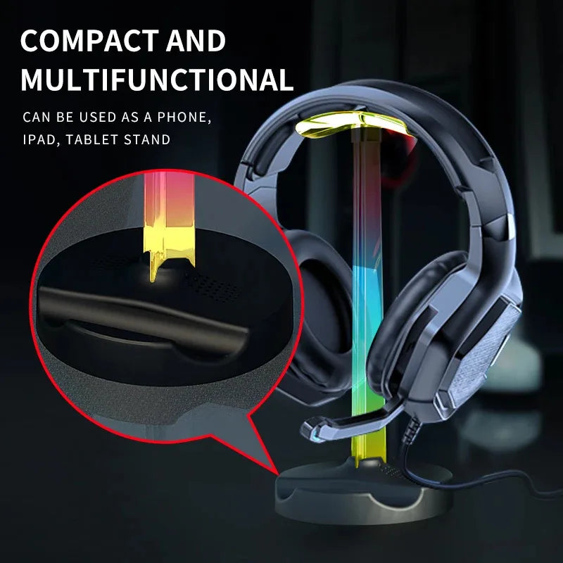 RGB gaming headset stand