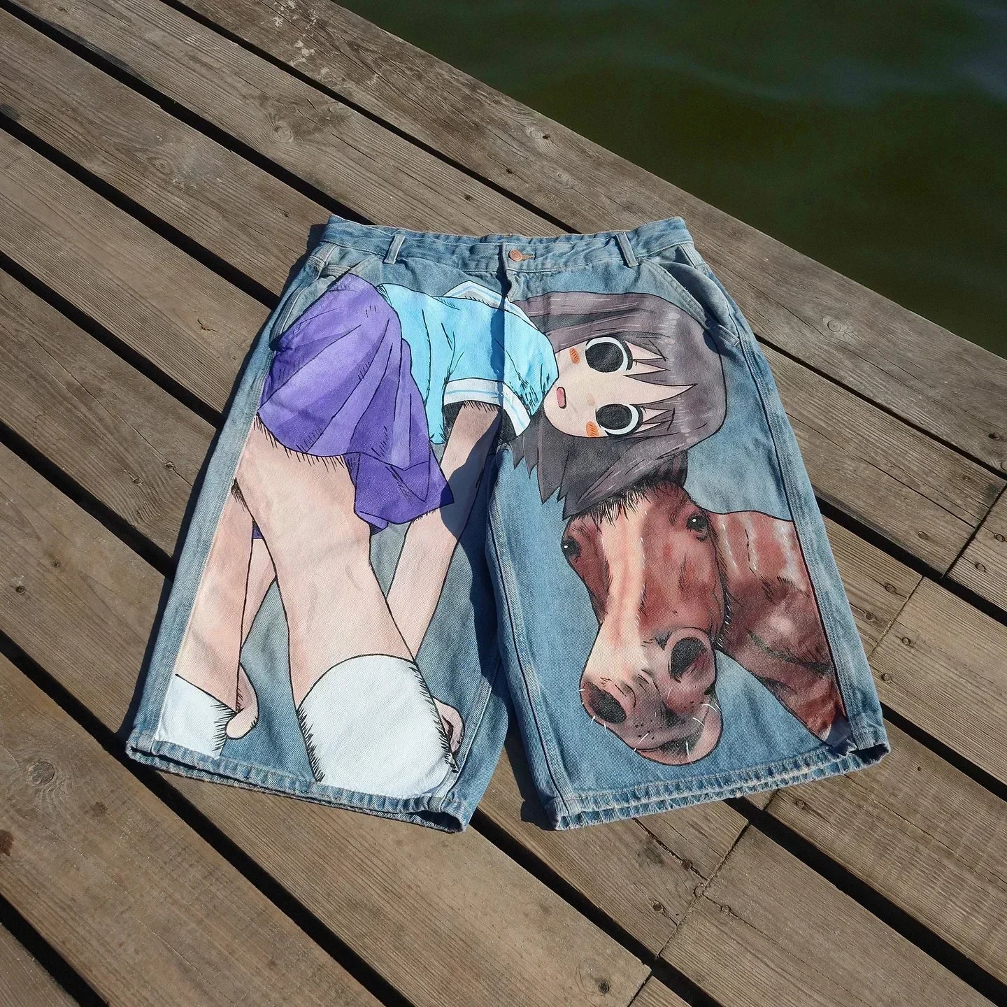 ANIME DENIM SHORT