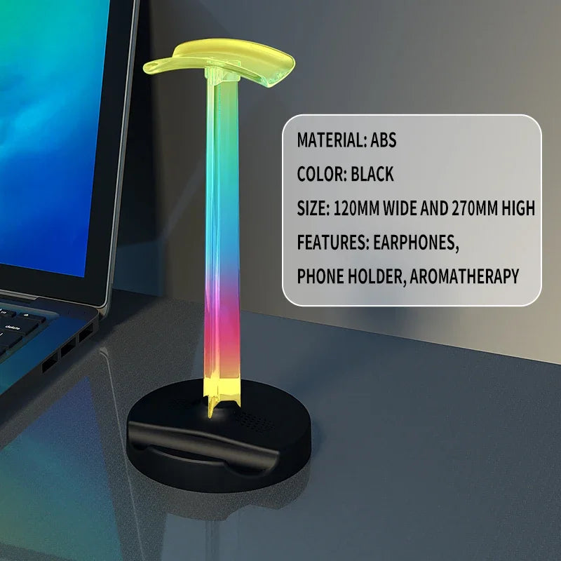 RGB gaming headset stand