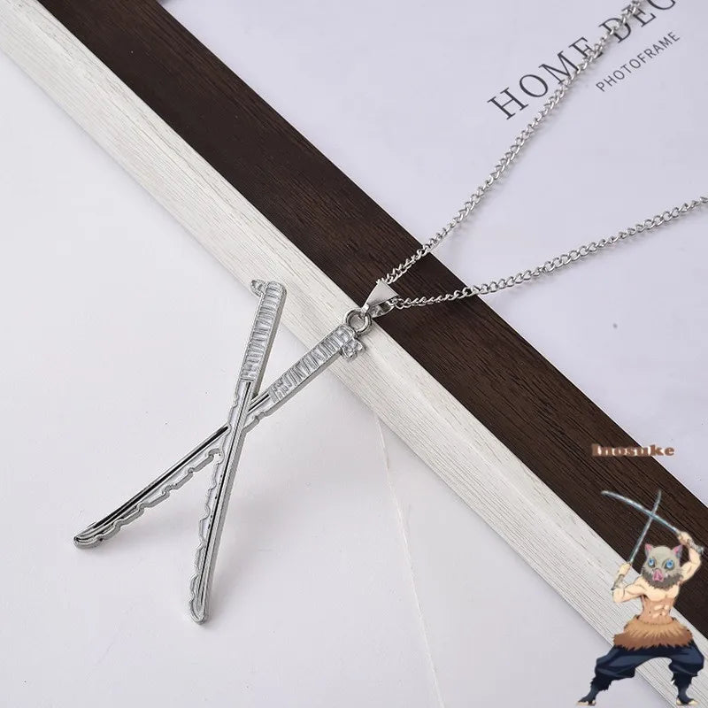 Demonslayer swords necklace