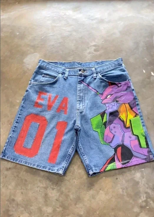 ANIME DENIM SHORT