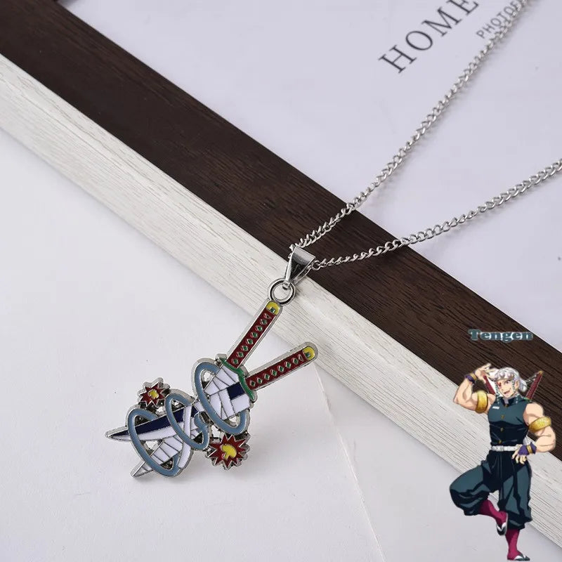 Demonslayer swords necklace