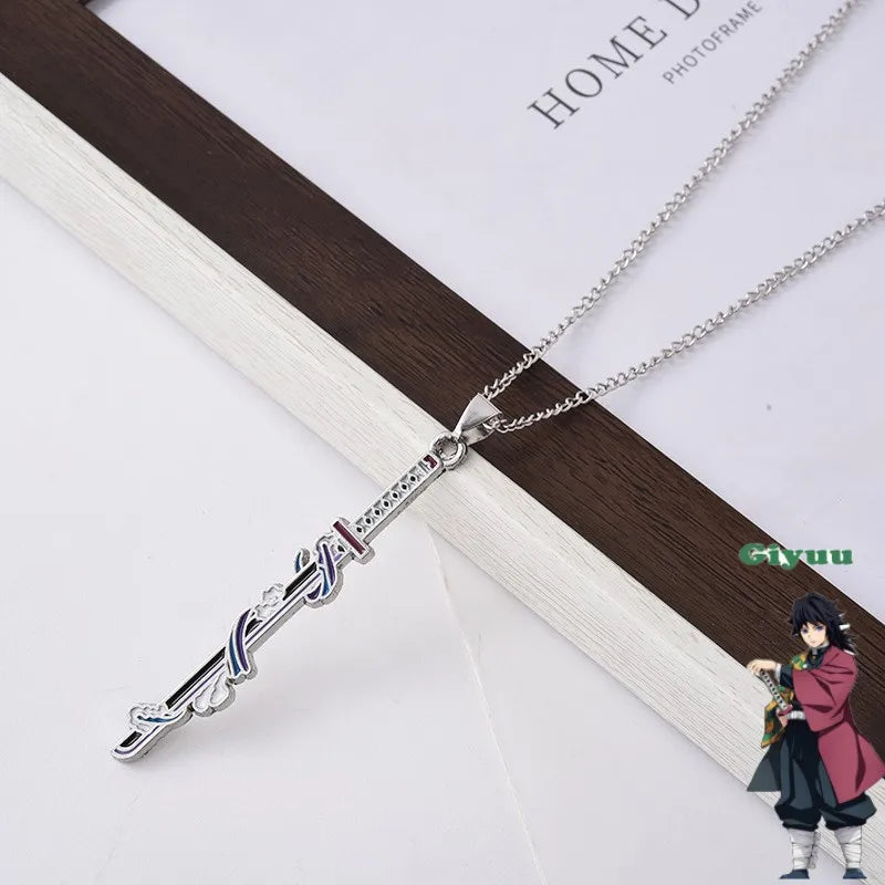 Demonslayer swords necklace