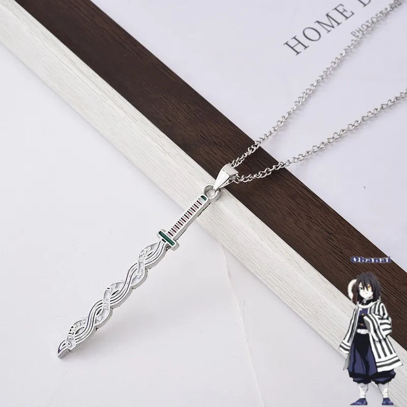 Demonslayer swords necklace
