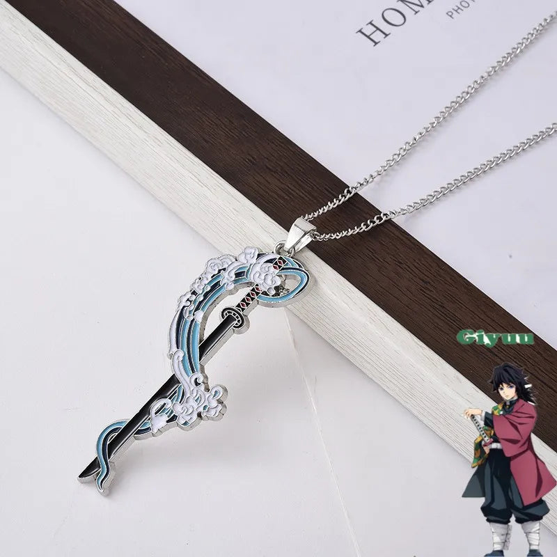 Demonslayer swords necklace